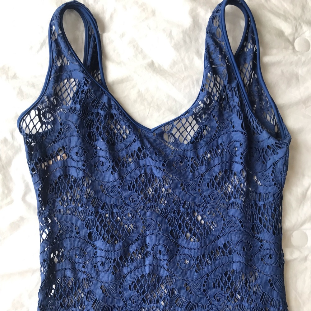 Luli Fama Navy Blue Swim Cover